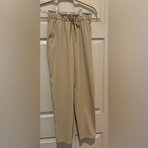 Lululemon High Rise Trouser Pants, Kahki, Size 2